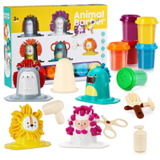 Дитячий набір для ліплення з тіста Animal Barber letop baby Перукарня Салон краси для тварин, Ігровий набір для творчості барбершоп із пластиліном, формами та ножицями AN 34640 Дитячий набір для ліплення з тіста Animal Barber letop baby Перукарня Салон краси для тварин, Ігровий набір для творчості барбершоп із пластиліном, формами та ножицями AN 34640