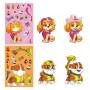 Набор наклеек картинок с героями Щенячий патруль Walt Disney Paw Patrol - Скай, Еверест, Трек, Маршал, Гонщик, Райдер супергерои 8 картин (AN)34437