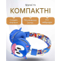Детские беспроводные наушники  Sonic Ёжик накладные c Bluetooth и микрофоном для мальчик для девочки регулируемый размер голубой (AN)34469