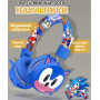 Детские беспроводные наушники  Sonic Ёжик накладные c Bluetooth и микрофоном для мальчик для девочки регулируемый размер голубой (AN)34469