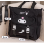 Женская подростковая сумка  шоппер через плечо для школы Куроми Kuromi Sanrio Hello Kitty геншен, манги, Мелоди аниме черный (AN)32335