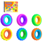 Игрушка-антистресс Rotating Fidget Toys, набор сенсорных колец-спиннеров 6 шт, развивающие тактильные кольца для детей и взрослых, Разноцветные AN 34597