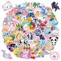 Набір вінілових голографічних стікерів Aesthetic Kawaii 100 шт (AN)34568