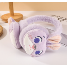 Меховые наушники детские для девочки Джуди Гопс «Зоотрополис» (Judy Hopps Zootopia) теплые плюшевые, фиолетовые 34569 (AN)