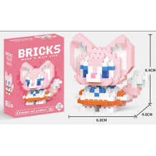 Конструктор фигурка Лиса (Hello Kittty) для девочек 214деталей  (AN) 32136