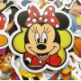 Набор наклеек многоразовых водоотталкивающих виниловых Mickey Mouse Микки Маус самоклеящиеся50 шт стикербомбинг на авто телефон ноутбук стену Водостойкие стикеры для оклеивания (AN)26326
