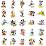 Набор наклеек многоразовых водоотталкивающих виниловых Mickey Mouse Микки Маус самоклеящиеся50 шт стикербомбинг на авто телефон ноутбук стену Водостойкие стикеры для оклеивания (AN)26326