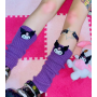 Гетры женские подростковые с героем куроми, аниме, (Kuromi ) геншен, манги, hello kitty, Санріо Кітті, Мелоди фиолетовый (AN)26237