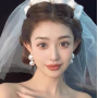Большие серьги жемчужины белые бижутерия Fashion Jewelry (II) 32518