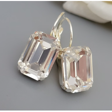 Серьги ретро серебристые с прозрачным кристалом бижутерия Fashion Jewelry (II) 33804 Серьги ретро серебристые с прозрачным кристалом бижутерия Fashion Jewelry (II) 33804