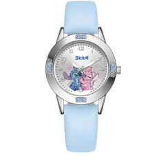 Детские кварцевые наручные часы Лило и Стич (Lilo & Stitch) голубой со стразами (II) 33564