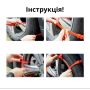 Антибуксовочные цепи противоскольжения для автомобильных шин в заснеженную погоду 10 шт оранжевые (II) 33716