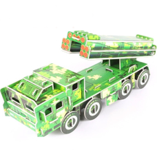 3D пазл HIMARS трёхмерный конструктор KORNI объемный ракетная установка 28*21 (II) 33545