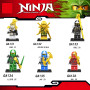 Набор фигурок конструктор Ниндзяго ninjago Джей Кай Зейн Коул Ллойд Ниа Ниндроид Гармадон 6 штук (II) 33524