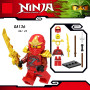Набор фигурок конструктор Ниндзяго ninjago Джей Кай Зейн Коул Ллойд Ниа Ниндроид Гармадон 6 штук (II) 33524