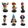 Фигурки игровые  аниме Ван Пис One Piece Set 6 шт  на подставке ПВХ 6-9см (II) 33032