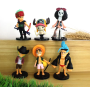 Фигурки игровые  аниме Ван Пис One Piece Set 6 шт  на подставке ПВХ 6-9см (II) 33032