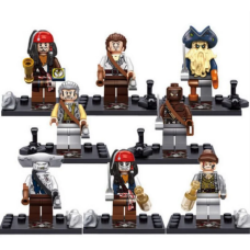 Набор фигурок конструктор Пираты карибского моря ( Pirates of the Caribbean) Set 8 шт (II) 32973