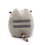 Плюшевая мягкая игрушка обнимашка кот Пушин кэт Pusheen cat  с Пончиком в лапках 15х12 см Серый  (II) 33719