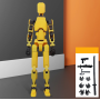 Робот конструктор многосуставный подвижный манекен 3D Dummy 13 жёлтый  (II) 34511