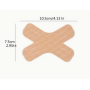 X - образный тейп пластырь для тела 5 штук - 10,5 см х 7,5 м  клеющийся Бежевый Кинезиотейп (II)  32527