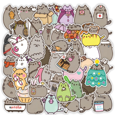Набор наклеек кот Пушин Pusheen 50 штук стикербомбингдля телефона, ноутбука, планшета, скейтборда, самоката, велосипеда. (II) 33019 Набор наклеек кот Пушин Pusheen 50 штук стикербомбингдля телефона, ноутбука, планшета, скейтборда, самоката, велосипеда. (II) 33019