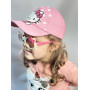 Кепка спортивная Бейсболка Hello Kitty для девочки 2-6 Лет розовая с котёнком 48-54 см (II) 33860