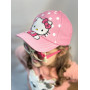 Кепка спортивная Бейсболка Hello Kitty для девочки 2-6 Лет розовая с котёнком 48-54 см (II) 33860