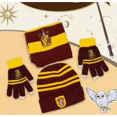 Набор  Шапка Шарф Перчатки ГРИФИНДОР Gryffindor / Harry Potter ГАРРИ ПОТТЕР 52-58 см (II) 33895