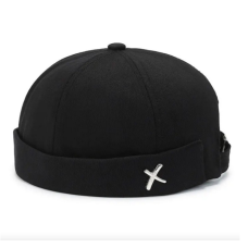 Кепка докер X  Docker cap  Чёрная OneSize унисекс без козырька (ІІ) 33974
