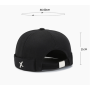 Кепка докер X  Docker cap  Чёрная OneSize унисекс без козырька (ІІ) 33974