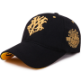 Бейсболка  чёрная с золотой вышивкой New York Yankees WOLF Золота Кепка NY (ІІ) 33973