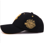 Бейсболка  чёрная с золотой вышивкой New York Yankees WOLF Золота Кепка NY (ІІ) 33973