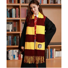 Шарф с бахромой и гербом ГРИФИНДОР Gryffindor / Harry Potter ГАРРИ ПОТТЕР 200 см (II) 33896