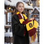 Шарф с бахромой и гербом ГРИФИНДОР Gryffindor / Harry Potter ГАРРИ ПОТТЕР 200 см (II) 33896