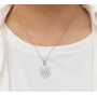 Подвеска кулон герб Тризуб с цепочкой серебристый Fashion Jewelry (II)19948