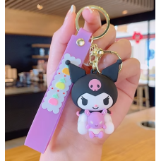 Брелок на сумку Куроми аниме , брелок для рюкзака (Kuromi ) геншен, манги, hello kitty, Санріо Кітті, Мелоди розовый (AN)20178