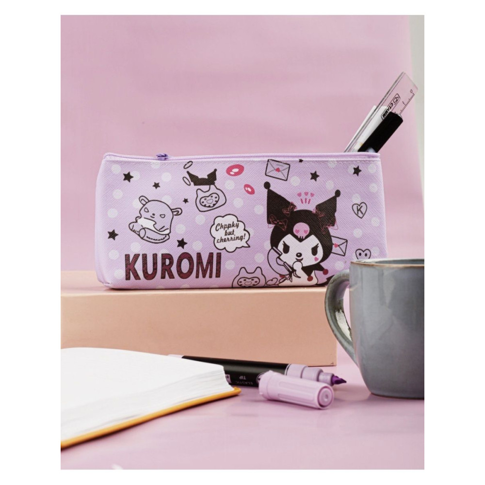 Пенал косметичка Куроми, аниме, (Kuromi ) геншен, манги, hello kitty, Санріо Кітті, Мелоди фиолетовый (AN)20179
