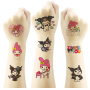 Тимчасові перекладні тату Куромі, аніме (Kuromi) геншен, манги, hello kitty, Санріо Кітті, Мелоді (AN)20180