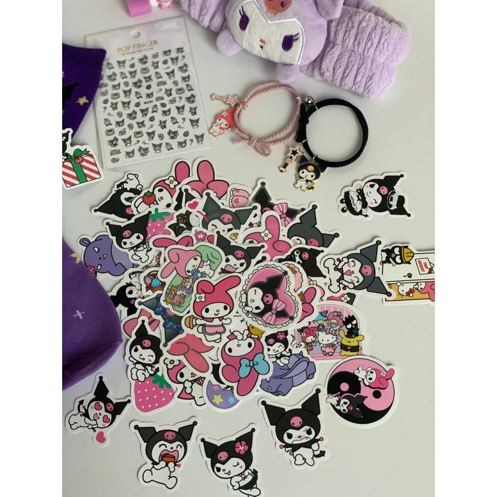 Коллекционный подарочный набор в коробке Куроми бокс для праздника Kuromi Аниме 8предметов (AN)20346