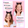 Ушки Аниме Кошачьи Ушки эльфа с Бантом Чёрные на Заколках для косплея (AN)20359