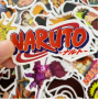 Наклейки многоразовые водоотталкивающие стикеры Naruto Anime/ Наруто Аниме -50шт стикербомбинг (II) 20379