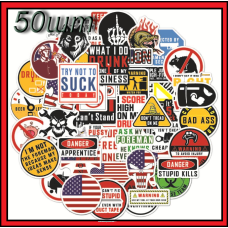 Набор многоразовых виниловых наклеек Danger, Warning signs - 50 шт | Предупреждающие знаки - Водостойкие стикеры для оклеивания стикербомбинг на авто телефон ноутбук стену (AN)20458 Набор многоразовых виниловых наклеек Danger, Warning signs - 50 шт | Предупреждающие знаки - Водостойкие стикеры для оклеивания стикербомбинг на авто телефон ноутбук стену (AN)20458