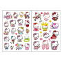 Тимчасовий перекладний тату Куромі (Kuromi ) hello kitty, Санріо Кітті, Мелоді Chuangmei татуювання для дітей 4 аркуші (AN)20755