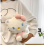 Hello Kitty рюкзак іграшка плюшева м'яка для дівчинки Кітті білий 23см (AN)20988