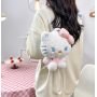 Hello Kitty рюкзак іграшка плюшева м'яка для дівчинки Кітті білий 23см (AN)20988