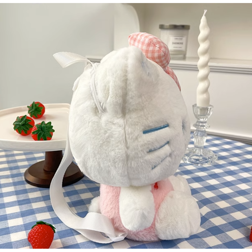 Hello Kitty рюкзак іграшка плюшева м'яка для дівчинки Кітті білий 23см (AN)20988