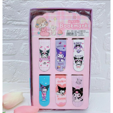 Магнитные закладки для книг 6 шт Куроми, аниме, (Kuromi ) геншен, манги, hello kitty, Санрио Китти,  Мелоди (AN)20999