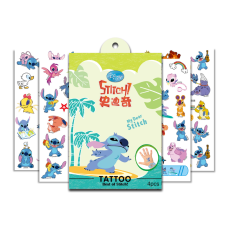 Временное переводное тату Лило и Стич (Lilo and Stitch) Chuangmei татуировка для детей 4 листа (II) 26394