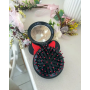 Круглая раскладная массажная расческа с зеркалом Микки Маус, mikki mouse, hello kitty, Санріо Кітті, Мелоди (AN)26408
